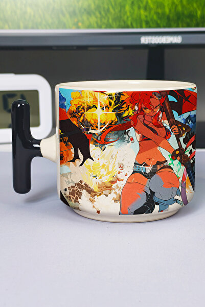 ZipZap Gurren Lagann Anime Printed Ceramic Luxury Mug (1 Piece) T-Shaped Spec...