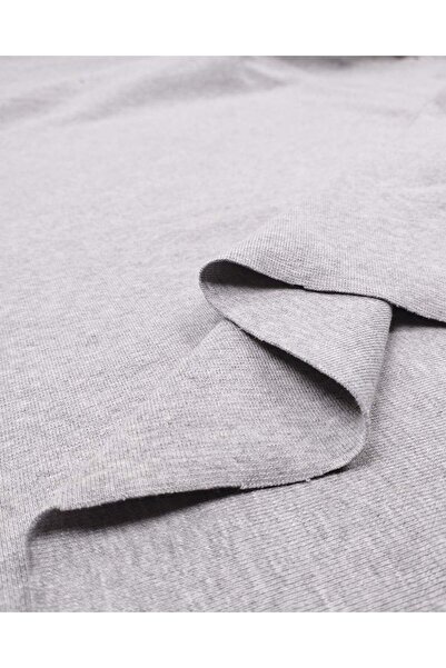 Kumaş Parça Gray Interlock Ribbed Fabric, Flexible, Soft, Durable, Suitable f...