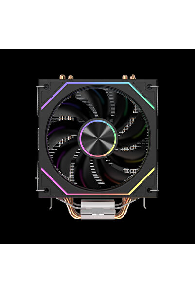 Strong M5-PRO 12cm ARGB Fanlı 4 Bakır 135W Kule Tipi İşlemci Fanı Siyah (Argb to sata hediyeli)