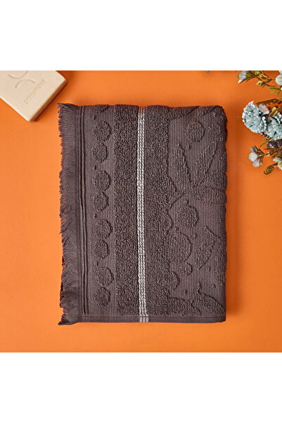 LC Waikiki Nevavm Farkıyla Soft Zeleno Face Towel - Anthracite - 50X70 cm