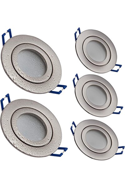 Lume LumeFixx 5xLED Recessed Round Spot 5W Silver 4000K Flat 230V -IP44, Hole...