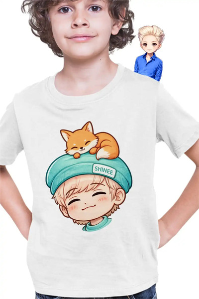 OEM Tricou Copii Baieti Shinee Jonghyun Chibi Kpop