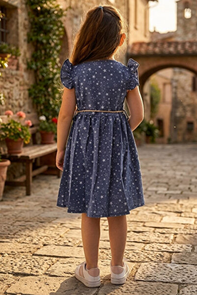 tny kids collection Summer Girl's Star Printed Dress
