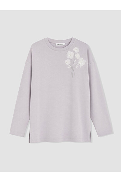 LC Waikiki Nevavm Embroidered Oversize Soft Touch Women's Tunic