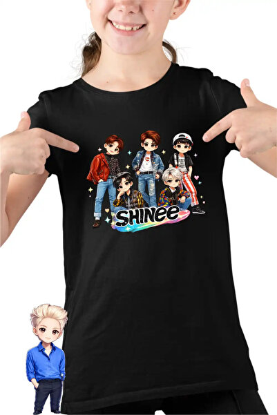 OEM Tricou Copii Fete Shinee Kpop All Gang