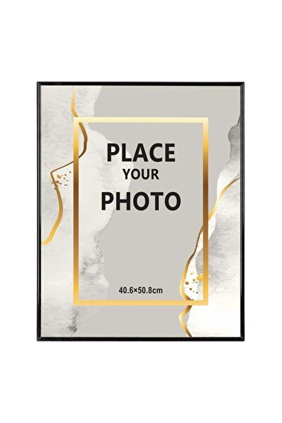 OEM Ramă foto decorativă, Negru, 40 x 50, Plastic, perete/masă, amintiri și d...