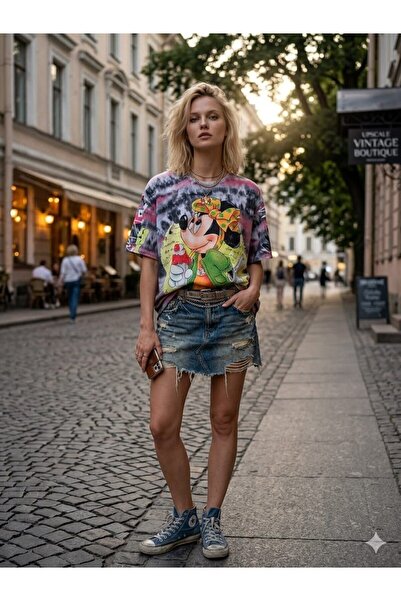 DENİKK Trend majica kratkih rukava sa digitalnim kamenim printom i prilagođen...
