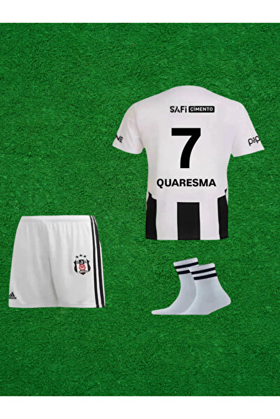 Marka Extra Q-7 Bêşiktâş./ 24/25 Sezonu BEYAZ Çocuk Futbol Forması 4 Parça