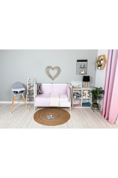 Bubaba Blue Heart Baby Duvet Cover Set Top Bottom Set – 3 Pieces, 100% Cotton