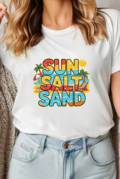 Sarah's Boutique Women's T-shirt – 100% cotton – Sun Sand