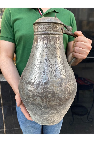 OSMANLI ZAMANI ELİT ANTİKA BÜYÜK GÜGÜM BAKIR İBRİK BAKIR