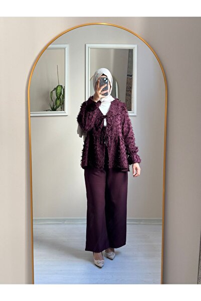 hazelmoda BÜZGÜLÜ PANTOLON CEKET