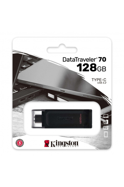 Kingston Εξωτερική Μνήμη USB-C DT70, 128Gb DT70/128GB