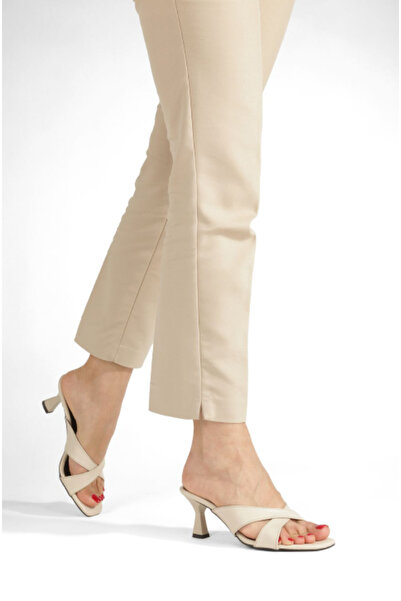 Y ESMA Cross Slippers with 5cm Heels Goblet Shoes New Season