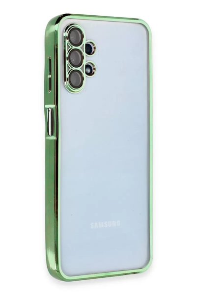 Generic Brand Samsung galaxy a13 4g case with razer lens silicone - green