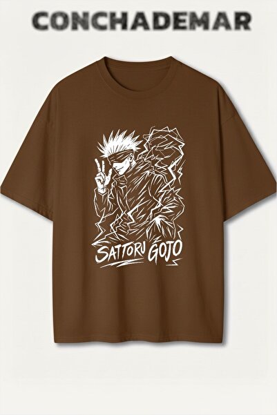Vordevia Sattoru Gojo Printed Colorful Oversize T-Shirt Printed Premium Overs...