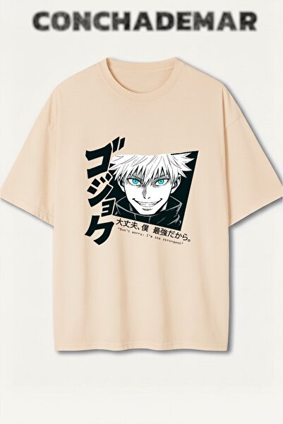 Vordevia Satoru Gojo Printed Colorful Oversize T-Shirt Printed Premium Oversi...