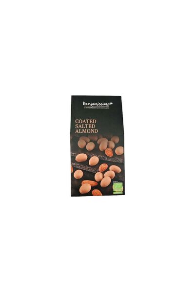Benjamissimo Migdale sărate acoperite cu ciocolată caramel, bio, 60 g
