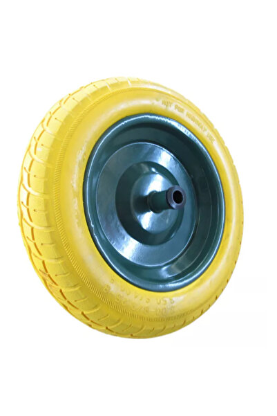 UNİBOX Roata roaba Spuma 350-8, ax 14’’, pentru utilizarea intensiva, Galben-...
