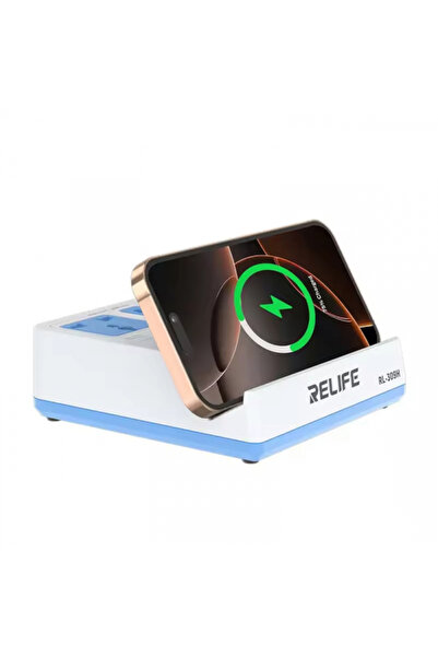 Relife RL-309H QI Station Charger, 72W, 1 x USB-A - 3 x USB-C, White