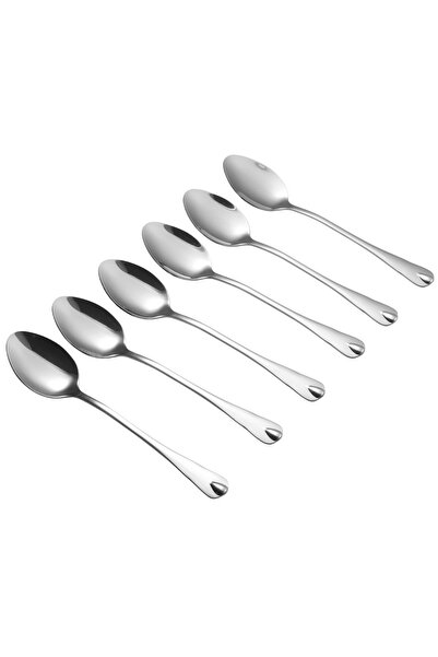 Swan Top Bottom Set of 6 stainless steel dessert spoons