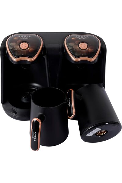 istanbuli ARSAR PLUS Premium Dual-Pot Turkish Coffee Maker - Elegant Design, ...