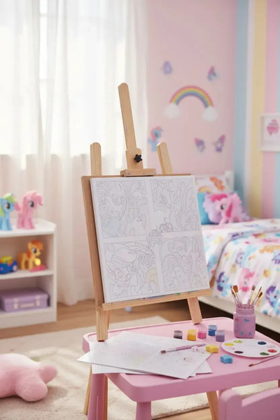 Miniso My Little Pony Lisanslı 4 Bölmeli Yağlı Boya Seti
