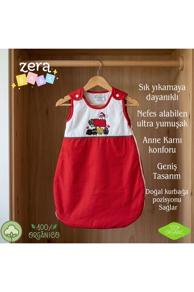 zera collection Organic Cotton Lined Baby Sleeping Bag - Frog Position Supported