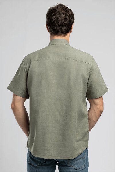 Lee Cooper Haki Erkek Regular Fit Gömlek 262 LCM 241003 ANDRE HAKİ