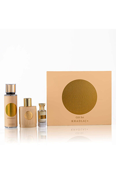 Khadlaj Perfumes Cream Velvet Gift Set for Women (EDP 100 ML, Body Mist Spray...