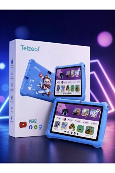 TELZEAL P602 Kids Tablet, 7 inch Display, 4GB RAM, 128GB Storage, Android Sys...