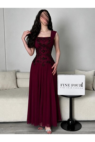 Fine Four red evening dress