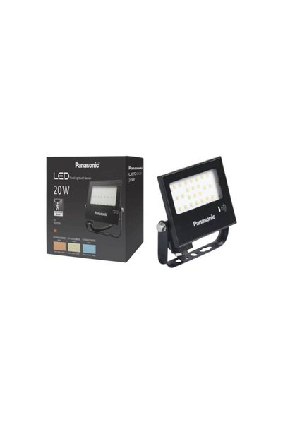 PANASONIC 20W Sensörlü Led Projektör, 1590 Lümen, 4000K Gün Işığı (Enerji Sınıfı F)