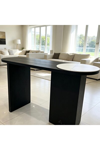 Bleco Minimalist Double-Leg Accent Table (2-Color Version)