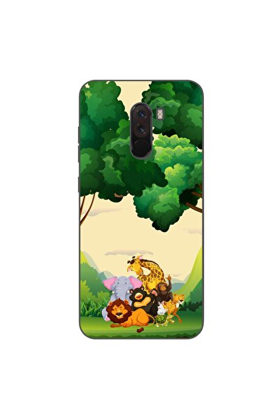 OEM Husa compatibila cu Xiaomi Pocophone F1 Silicon Gel Tpu Model Jungla cu A...