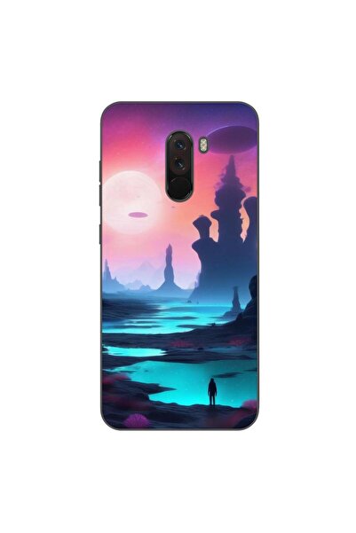 OEM Θήκη συμβατή με Xiaomi Pocophone F1 Σιλικόνης Gel TPU Μοντέλο Mystic Planet