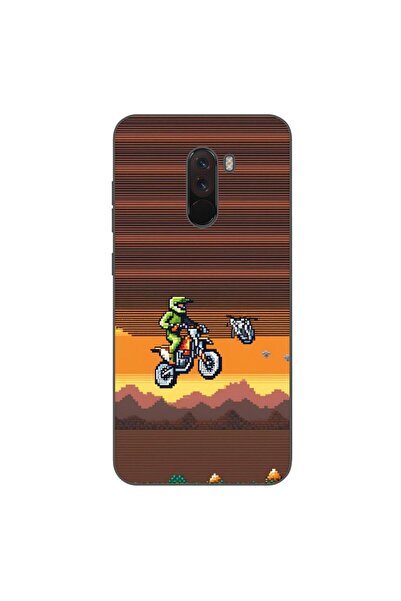 OEM Case compatible with Xiaomi Pocophone F1 Silicone Gel Tpu Pattern Pixel A...