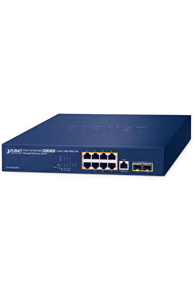 Planet Switch Planet, 8 porturi Gigabit PoE++, 2 sloturi SFP, Gestionabil