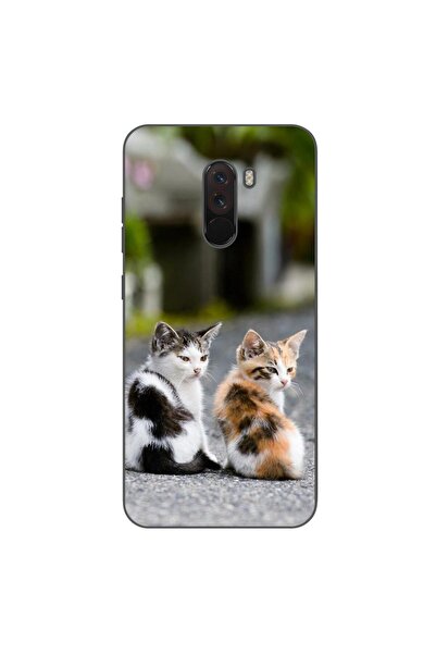 OEM Case compatible with Xiaomi Pocophone F1 Silicone Gel Tpu Pattern Kitties