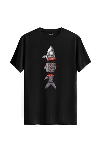 Colermi Shredded Fish Anatomy Design T-Shirt