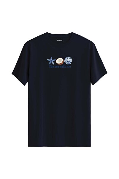 Colermi The Sea Is Calling Themed T-Shirt