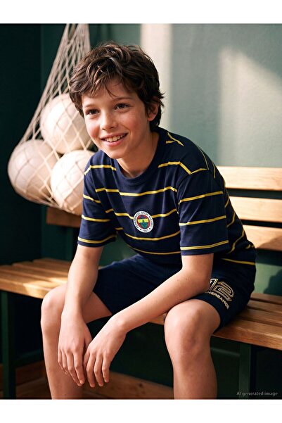 LC Waikiki Fenerbahçe Printed Boy's T-Shirt