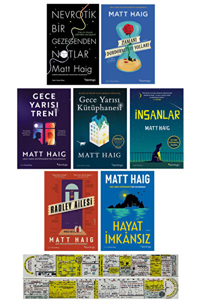 Domingo Yayınevi Matt Haig 7 Kitap Set / Nevrotik Bir Gezegenden Notlar - Zam...