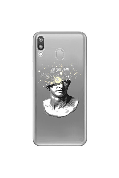 Other Samsung M20 Space Statue Transparent Silicone TPU Θήκη