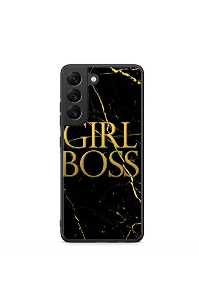 Other Samsung S22 Plus Girl boss marble Black Glossy Θήκη