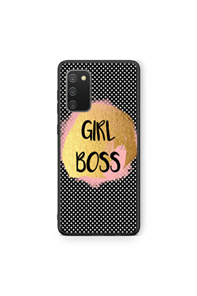 Other Samsung A02s Girl boss make up Black Glossy Θήκη