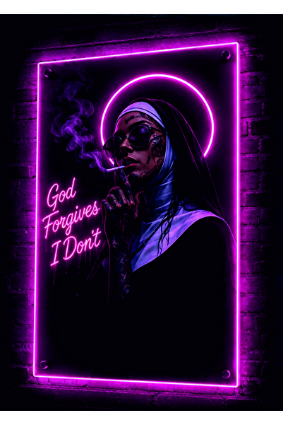 genel tr Kadın Neon Cam Tablo