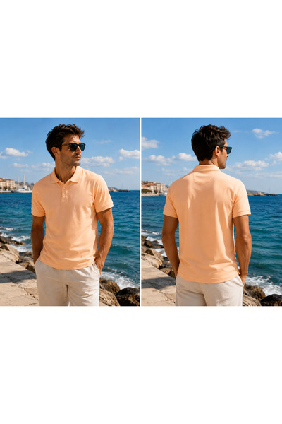 reepi Pije Lycra Fabric Polo Neck T-Shirt