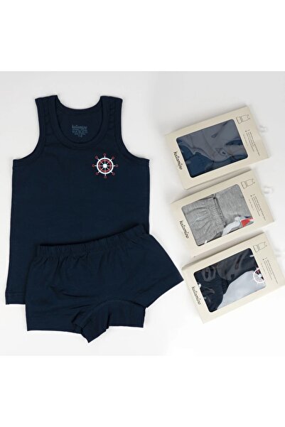 Katamino 3-14 Years Old Boys' 100% Cotton Athlete Boxer Underwear Set
