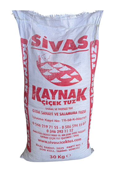 SİVAS KAYNAK ÇİÇEK TUZ 30 KG